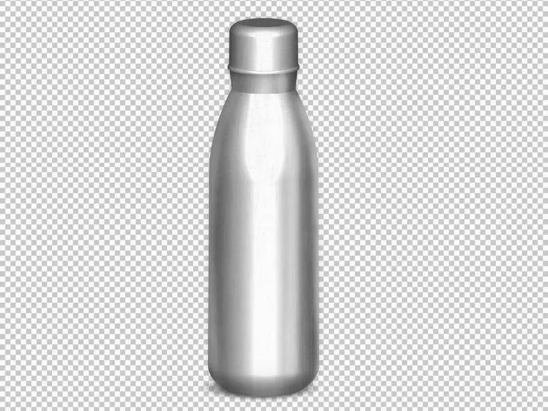Isolated Metallic Bottle