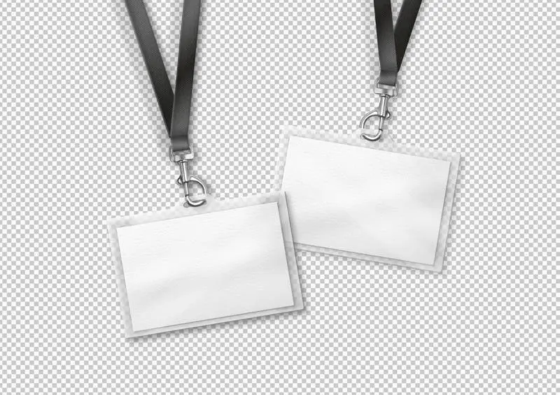 Isolated Transparent Pack of Cardholders