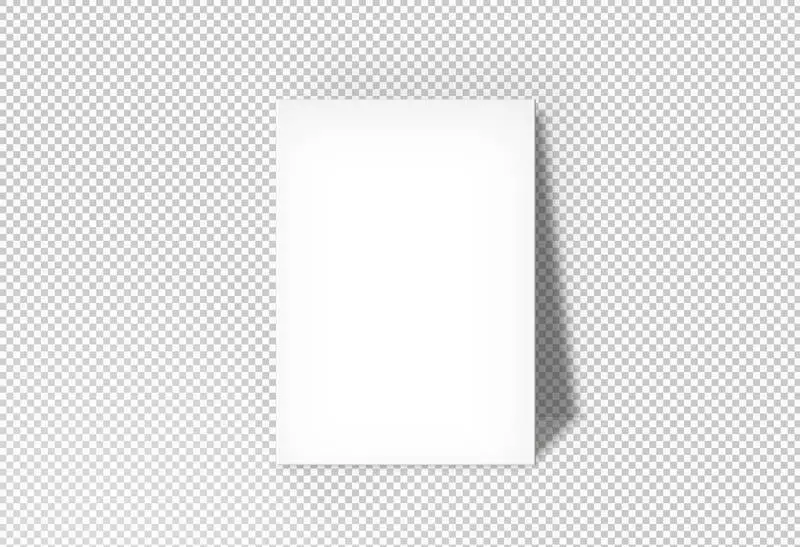 Isolated White Poster for Corner