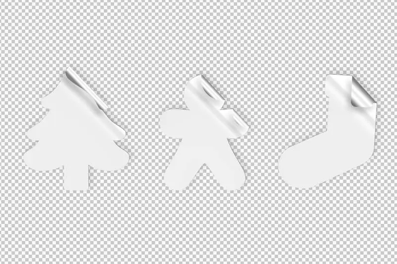 Isolated Stickers for Christmas