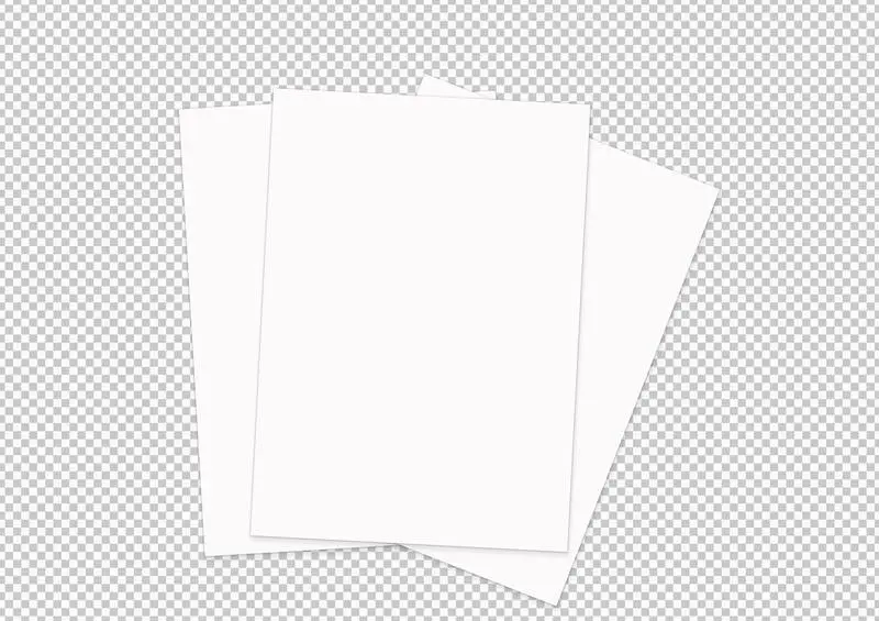 Isolated Collection of Paper Sheets