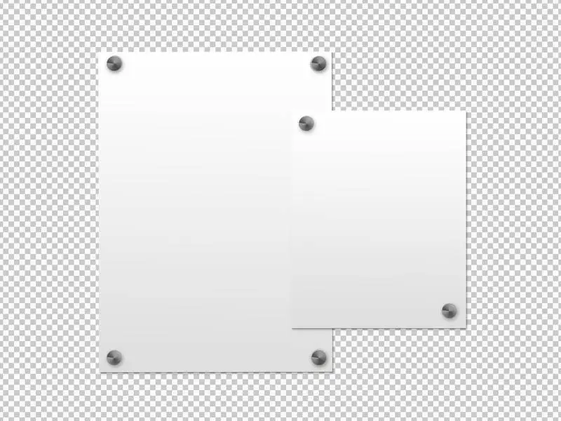 Isolated Pack of White Posters