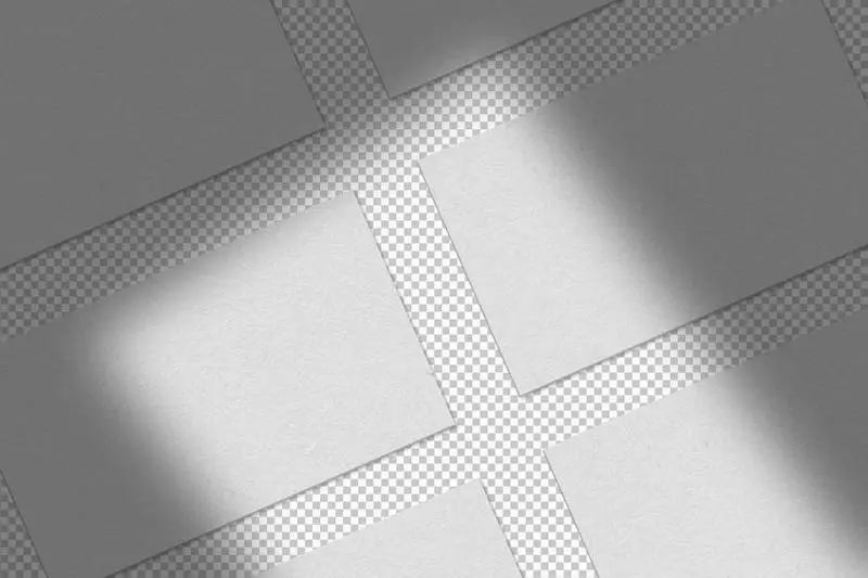 Collection of Isolated White Business Cards