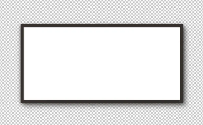 Isolated White Big Panel for Advertising