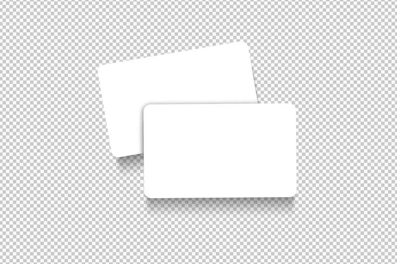Isolated Pack of White Cards