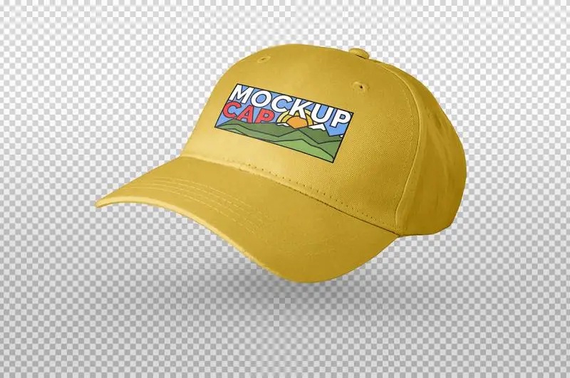 Yellow Cap Mockup