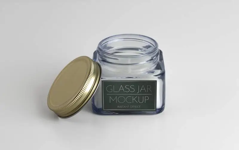 Little Glass Jar Mockup