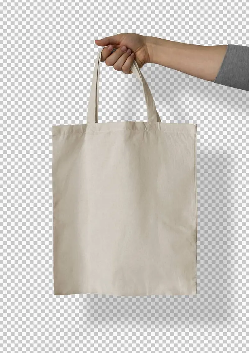 Isolated White Held Tote Bag