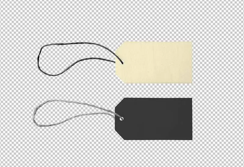 Isolated Pack of Wooden Labels