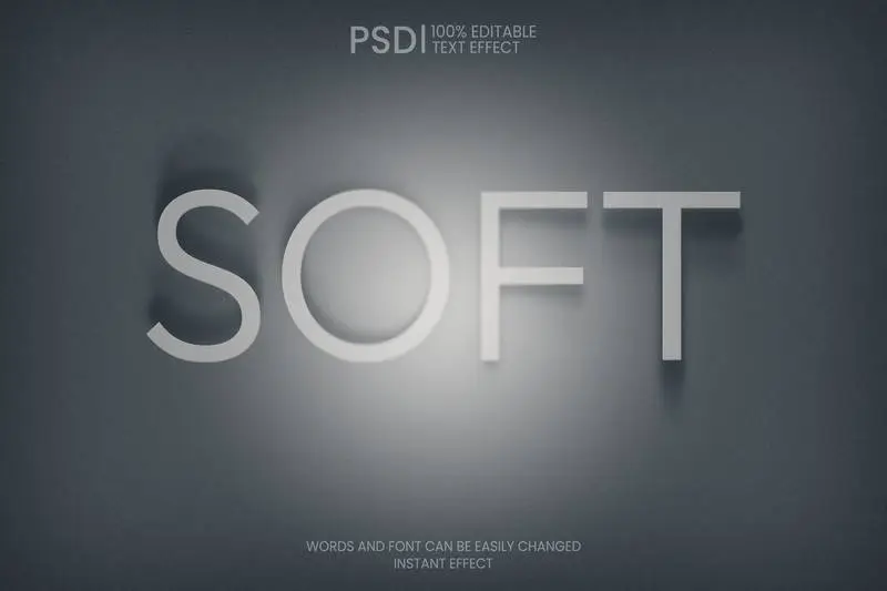 Editable Delicate Shadow Text Effect