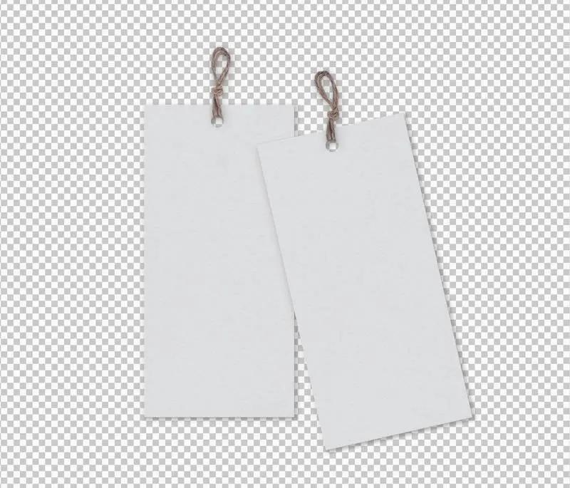 Isolated Pack of Labels with Stripes