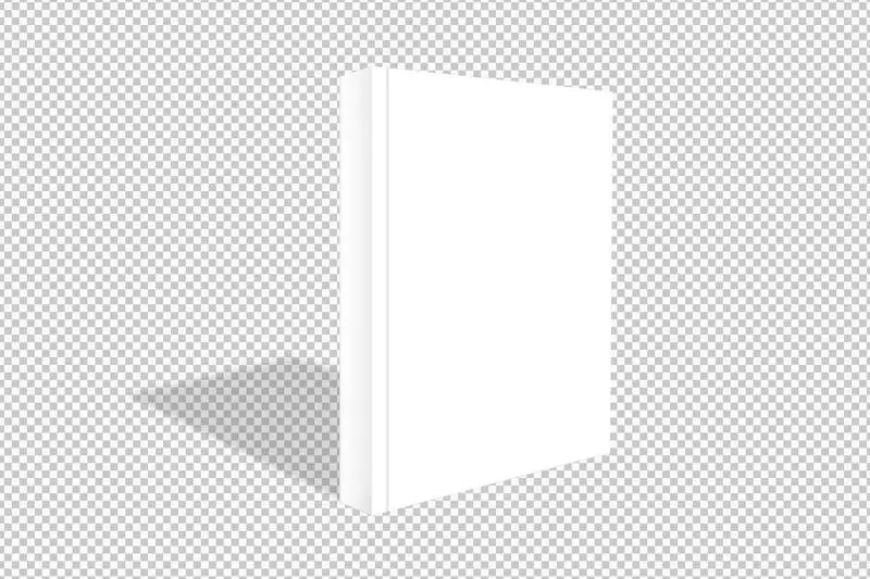Isolated White Book with Shadow