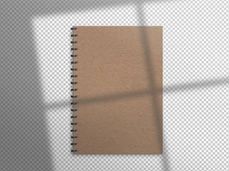 Isolated Brown Book with Shadow