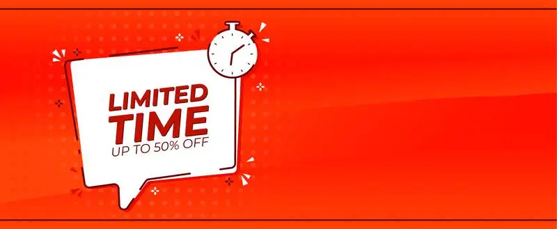 Big Flat Banner for Limited Offer