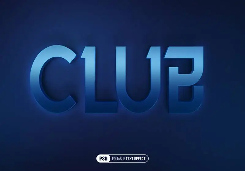 Glowing Blue Text Effect