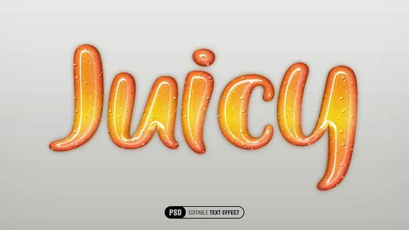 Juicy Text Effect