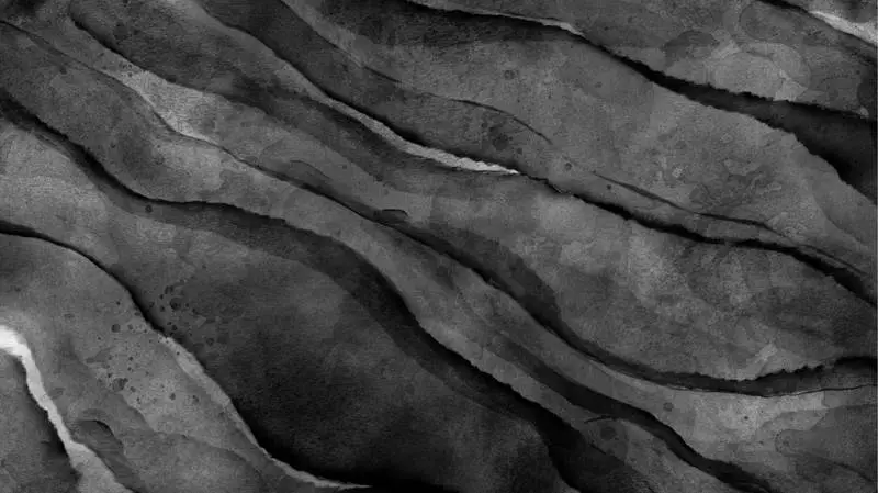 Watercolor Texture in Black with Diagonal Veins