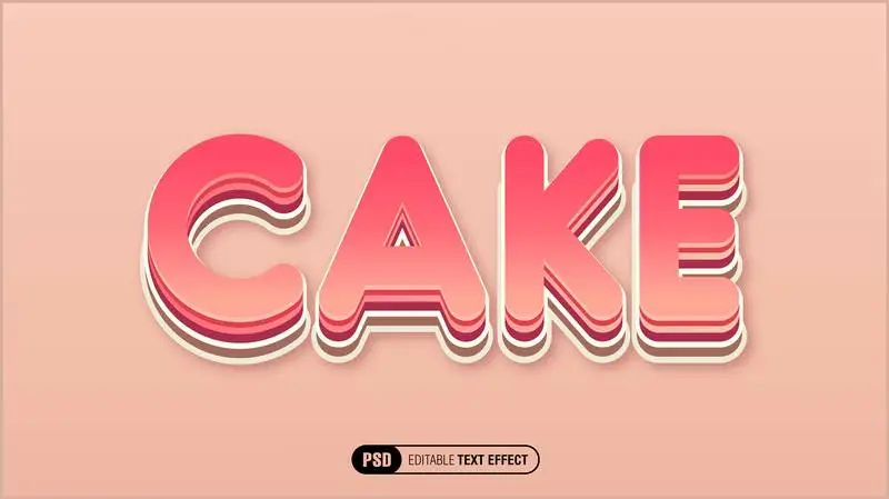 Cake Text Effect