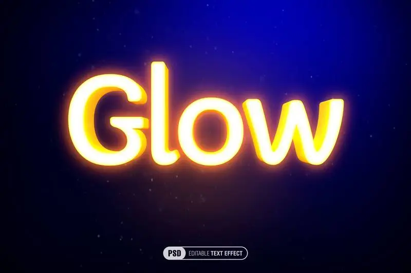 Editable Gleaming Text Effect