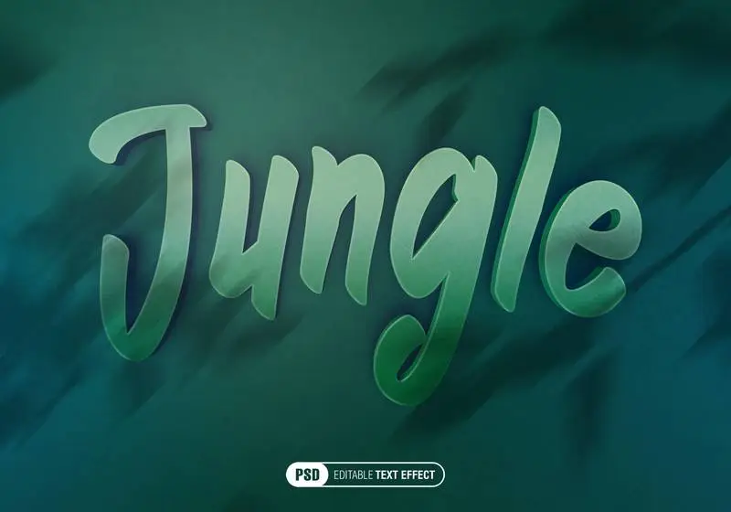 Jungle Text Effect