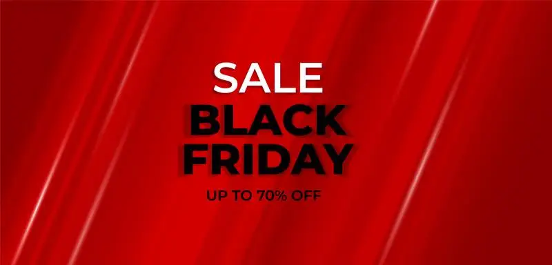 Red Gradient Background for Black Friday