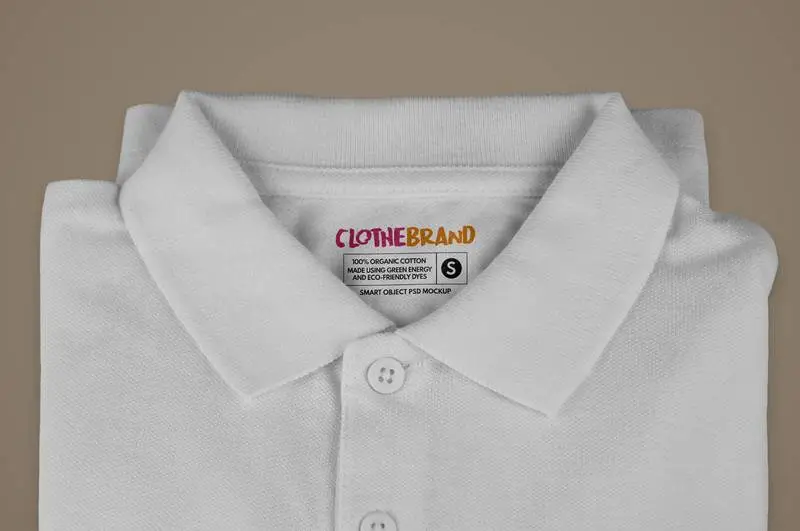 Folded Polo Shirt Label