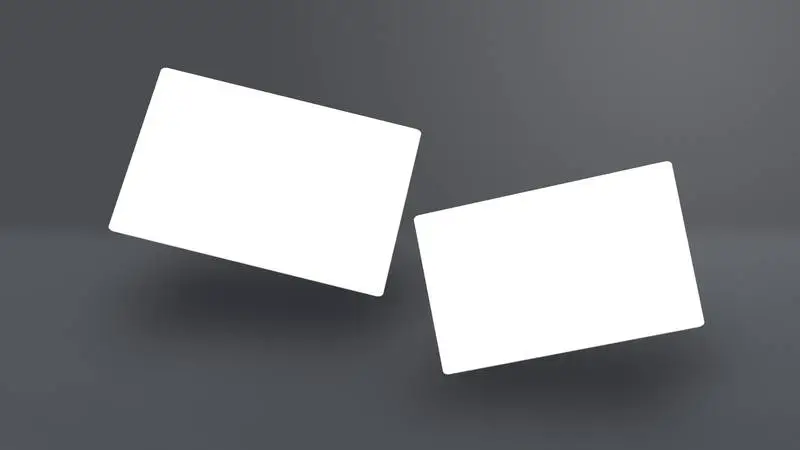 Isolated Pack of Business Cards