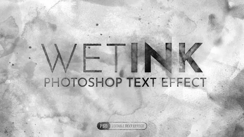Wet Ink Text Effect