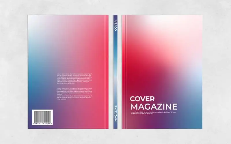 Three Views Cover Magazine Mockup