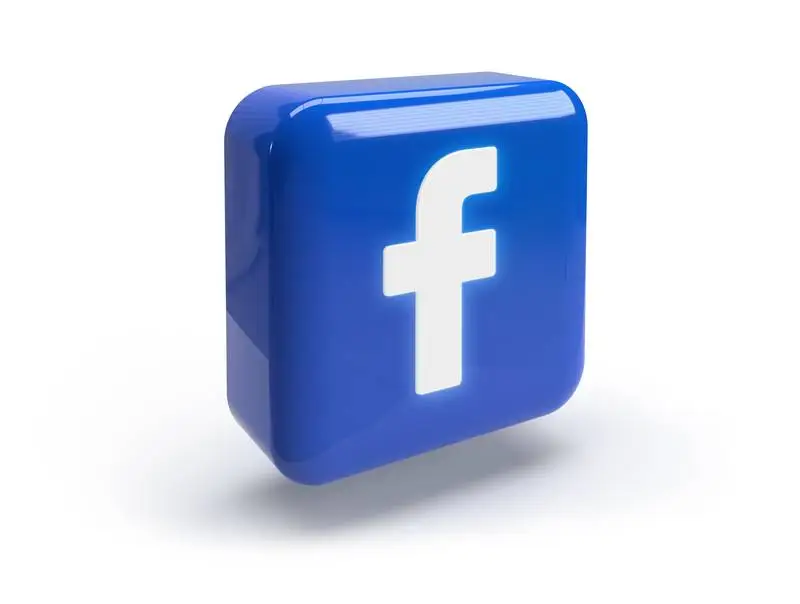 Rounded Square with Glossy Facebook Logo
