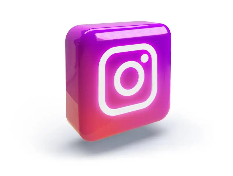 Rounded Square with Glossy Instagram Logo