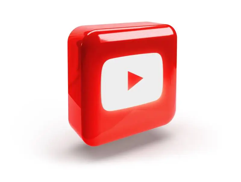 Rounded Square with Glossy YouTube Logo
