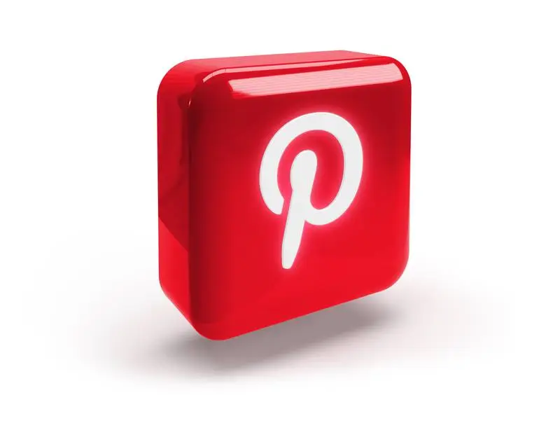 Rounded Square with Glossy Pinterest Logo