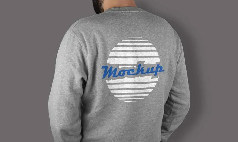 Back Side Sweater Mockup