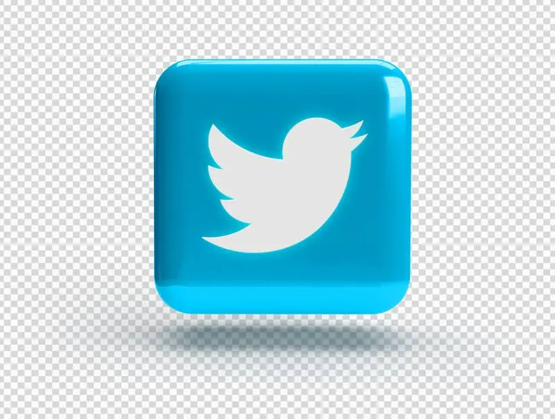 Square with Twitter Logo