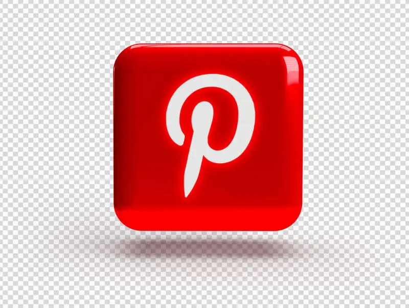 Square with Pinterest Logo
