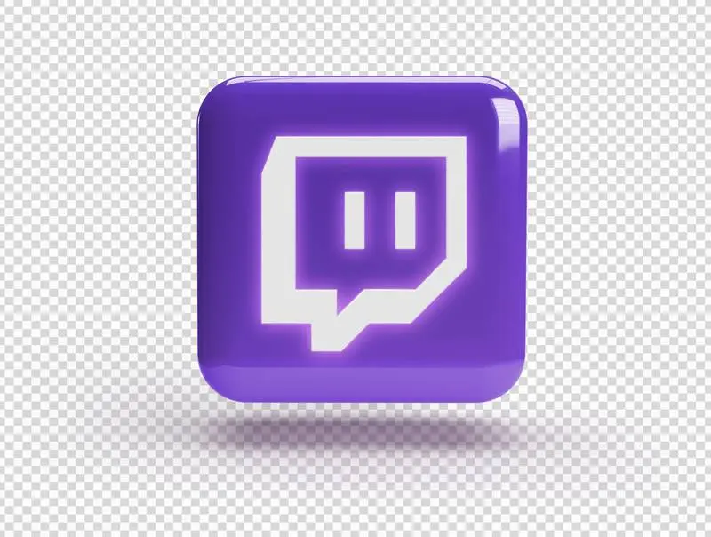 Square with Twitch Logo