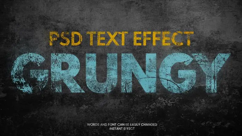 Grungy Text Effect