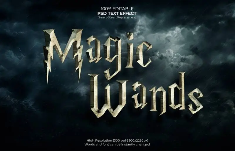 Editable Magic Text Effect