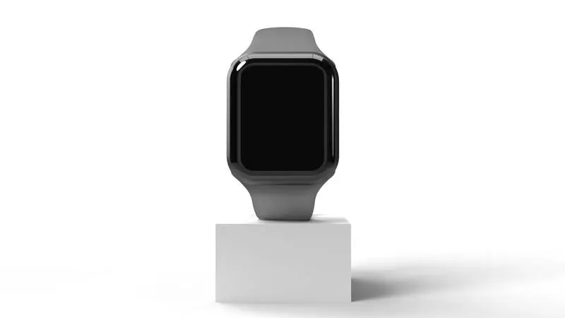 Smartwatch Over White Podium