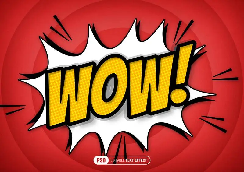 WOW! Comic Text Effect