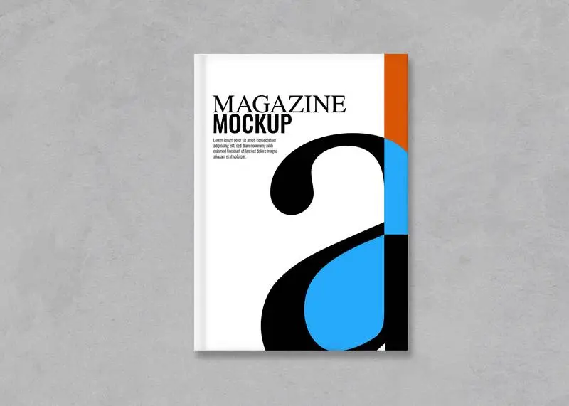 Book Cover Over Concrete Surface Mockup