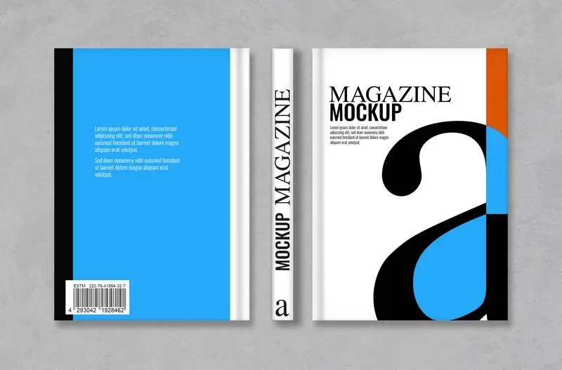 Collection of Three Views Books Mockup