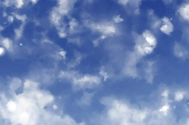 Watercolor Painted Clouds Texture
