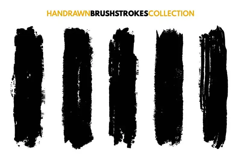 Hand-Drawn Brushstrokes Collection