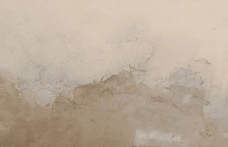 Old Peeling Cream-Colored Wall Texture