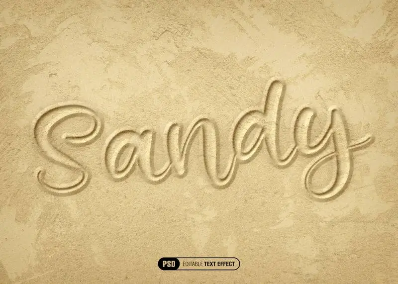 Sand Text Effect