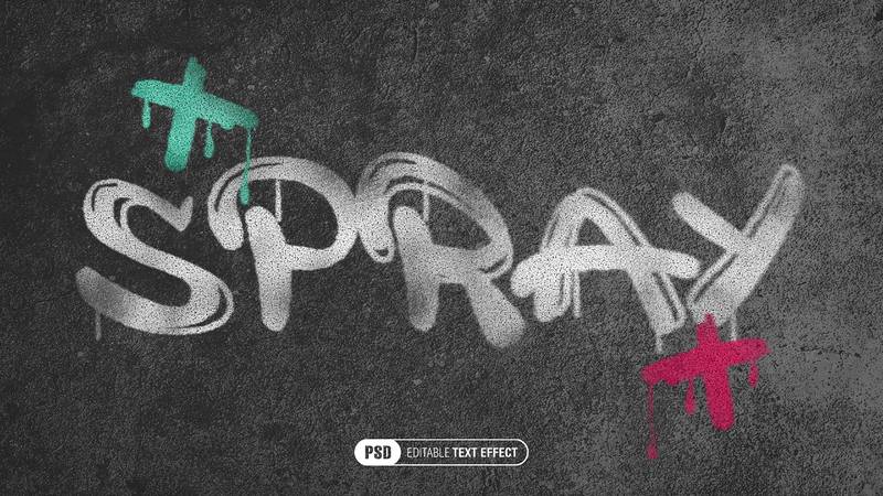 Spray Text Effect