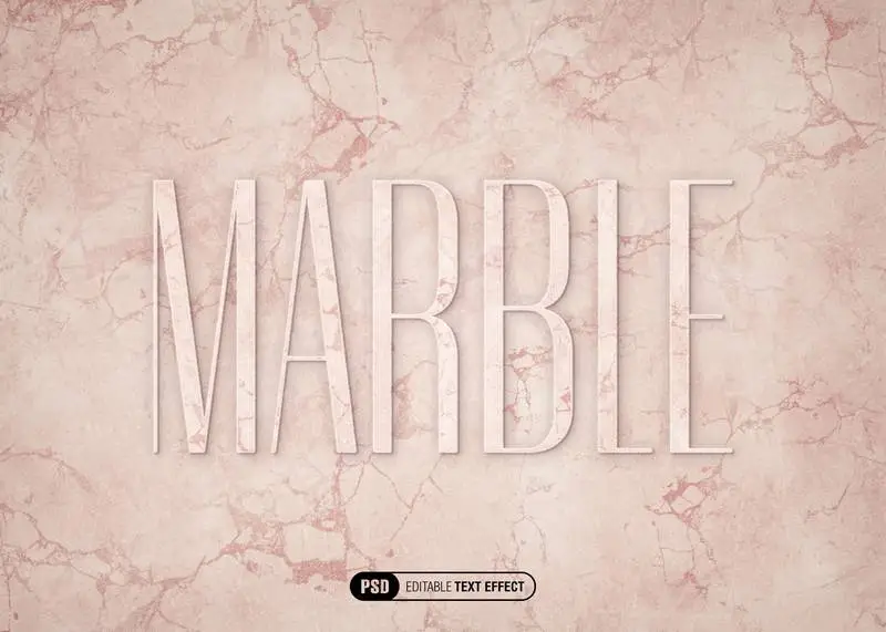 Pink Marble Text Effect