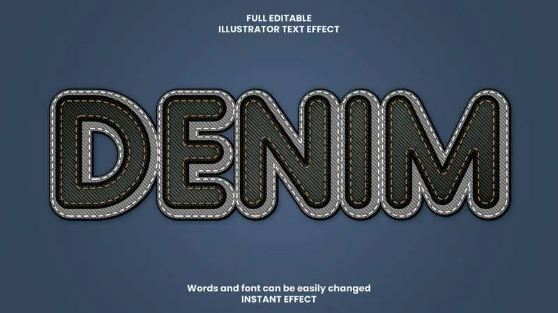 Denim Text Effect